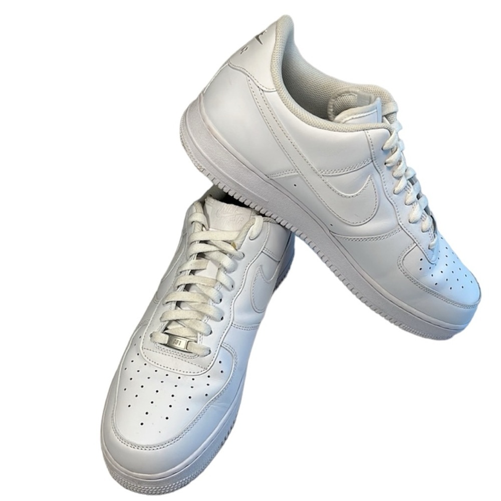 Nike Air Force 1  07 all white, made in 2021, EXCELLENT used condition